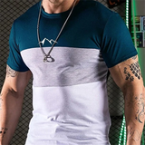 Men's Street T-shirt Summer Men's 3D Stripe Printing Short Sleeve Tops Fashion Everyday T Shirt Oversized Tee Shirt Men Clothing