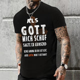 Summer Men' T-shirt Letter Print High Quality Crew Neck T-shirt Everyday Casual Clothing Retro Trendy Sweatshirt Oversized Shirt