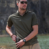 T-shirt Men Summer Short Sleeve Top Tee Outdoor Tshirt Casual Clothing Army Workout Plus Size Tactical T Shirt Men