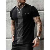 Men's T-shirt Retro Classic Slim Fit Sweat-absorbing Sports Fitness Advanced Short Sleeve Simple Style T Shirt Men Clothing Top