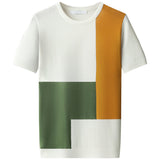 Fashion O-Neck Printed T-Shirt Men's Clothing  Spring New Oversized Casual Pullovers Tops Loose Korean Tee Shirt
