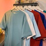 Neploha Waffle T-shirts For Men Basic Tee Casual T shirt Oversized Tops Quality Unisex Short Tshirts Tees Men Clothing