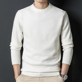 10 Colors Autumn and Winter Men's Thick Round Neck Sweater Fashion Casual Warm Knitting Pullover Sweater Male Brand Clothes