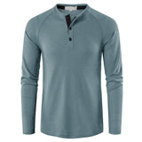 Long Sleeve T Shirt for Men Solid Spring Summer Casual Mens T-shirt Breathable Male Tops Fashion Clothes Men's T-shirts