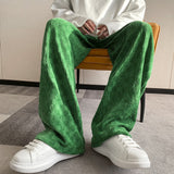 Men's Plaid Straight Oversize Men Casual Pants Fashion Brand Hip Hop Trousers For Female Harajuku Korean Clothing Pants