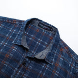 Fashion Men's Business Shirt Cotton Leisure Plaid Print Long Sleeved Shirt Tops Blouse Comfy Daily High Quality Shirts For Male