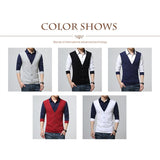 Brand Autumn Mens T Shirts Fashion Fake Two Designer Clothing Cool T-shirt Men Long Sleeve T Shirt Casual Mal