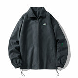 Autumn Oversize Bomber Jacket Men Vintage Baggy Coat Fashion Korean Streetwear Zip Up Outerwear Clothing Tops Male Plus Size 3XL
