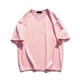 Men Blank T-shirt White Cotton Oversized Vintage Solid Color T-shirt Big Size Women Fashion T Shirt Free Shipping Men's Clothes