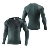 Mens Sport Compression Shirt Gym Tight Sweatshirt Running Top for Fitness T-shirt Bodybuilding Clothes Jogging Rashguard Dry Fit