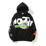 Kanye West Hooded Fleece Sweatshirts Bieber Hip Hop Graffiti Womens Hoodies Pullover Foaming Printing Hoodies Streetwear Men