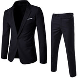 Men Blazers 3 Pieces Sets Business 2 Suits Vest Pants Blue Coats Wedding Formal Elegant Jackets Korean Luxury Free Shipping