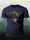 Summer Men's T-shirt Simple Print Round Neck Short-sleeved Y2k T-shirt Casual Versatile Men's Tops Fashion Oversized T-shirt