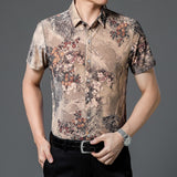 Men's Fashion Summer Shirt Short Sleeve Hawaiian Beach Casual Floral Shirts For Man Personalized Holiday NightClub Blouse