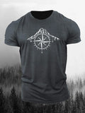 Summer Men's T-shirt Simple Print Round Neck Short-sleeved Y2k T-shirt Casual Versatile Men's Tops Fashion Oversized T-shirt
