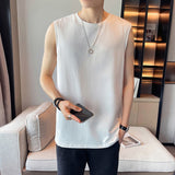 Mens Tank Top Cotton Sleeveless blouse Casual Vest Men Bodybuilding Bottoming Undershirt Camiseta