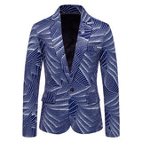 9 Colors!New Men's Fashion Printed Blazer Business Casual Classic One-button Blazers European size Mens Blazer Jacket