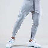 Gym Fitness Trousers Men's Autumn And Winter New Breathable Sports Wind Casual Fashion Pants Men's Waist Belt Sports Pants