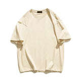 Men Blank T-shirt White Cotton Oversized Vintage Solid Color T-shirt Big Size Women Fashion T Shirt Free Shipping Men's Clothes