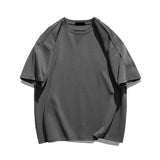 Men Blank T-shirt White Cotton Oversized Vintage Solid Color T-shirt Big Size Women Fashion T Shirt Free Shipping Men's Clothes