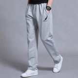 Spring Autumn Men's Sports Running Pants Joggers Loose Straight Cylinder Active Pants Gym Workout Jogging Trousers