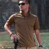 T-shirt Men Summer Short Sleeve Top Tee Outdoor Tshirt Casual Clothing Army Workout Plus Size Tactical T Shirt Men
