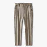 Summer Breathable Casual Pants Men Stretched Nylon Silk Cooling Slim Chinos Male Business Casual Straight Long Trousers