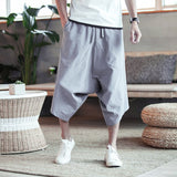 Summer New Men's Casual Shorts Fashion Herem Pants Cotton Linen Joggers Pants Male Vintage Chinese Style Sweatpants