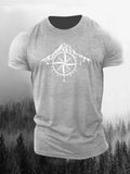 Summer Men's T-shirt Simple Print Round Neck Short-sleeved Y2k T-shirt Casual Versatile Men's Tops Fashion Oversized T-shirt