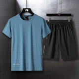 Tracksuit Men Shorts Set Athletic Sports Wear Clothing Quick Dry 2 Piece Sets Men Running Suits Sweatsuit