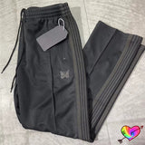 Similar All Black Needles Pants  Men Women 1:1 High Quality Embroidered Butterfly Needles Track Pants Straight AWGE Trousers