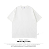 Neploha Waffle T-shirts For Men Basic Tee Casual T shirt Oversized Tops Quality Unisex Short Tshirts Tees Men Clothing