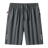 Men's Sports Casual Shorts  Spring and Summer New Ice Silk Quick Dry Loose Basketball Pants Personality Fashion Beach Pants
