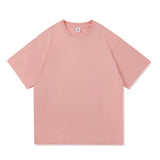 Men's Oversized Graphic Solid T Shirts Colorfuls 100% Cotton White Classical Tee Male Women Short Sleeve O-Neck Streetwear Tops