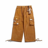 Corduroy Pants Wide Leg Pants for Men Cargo Trousers Male Vintage Pants Winter Warm Japanese Harajuku Fashion Hip Hop