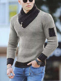 Korean Fashion Autumn Men Casual Vintage Style Sweater Wool Turtleneck Oversize Winter Men Warm Cotton Pullovers Sweaters