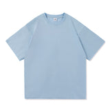 Men's Oversized Graphic Solid T Shirts Colorfuls 100% Cotton White Classical Tee Male Women Short Sleeve O-Neck Streetwear Tops