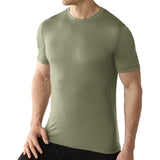 16.5Micro Superfine Merino Wool Men T Shirt Base Layer Wool Tech Tee Men Shirt Quick dry Wicking Breathable Anti-Odor