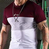 Men's Street T-shirt Summer Men's 3D Stripe Printing Short Sleeve Tops Fashion Everyday T Shirt Oversized Tee Shirt Men Clothing