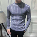 Korean Fashion Autumn Men Casual Vintage Style Sweater Wool Turtleneck Oversize Winter Men Warm Cotton Pullovers Sweaters