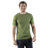 16.5Micro Superfine Merino Wool Men T Shirt Base Layer Wool Tech Tee Men Shirt Quick dry Wicking Breathable Anti-Odor