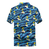 26 Colors Summer Fashion Mens Hawaiian Shirts Short Sleeve Button Coconut Tree Print Casual Beach Aloha Shirt Plus Size 5XL