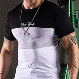 Men's Street T-shirt Summer Men's 3D Stripe Printing Short Sleeve Tops Fashion Everyday T Shirt Oversized Tee Shirt Men Clothing