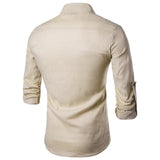 Summer Men's Shirt Slim Business Casual Long-sleeved Shirt Men's Clothing Men Fashion Shirt