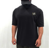New large-type Men Loose T-shirt cotton Casual Sporting Oversized Tee Shirt Gym Running Streetwear Fitness Sports clothing