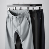 Brand Summer Pants for Men Business Casual Fashion Thin Breathable Men Trousers Mid Straight Solid Color Men Pants