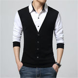 Brand Autumn Mens T Shirts Fashion Fake Two Designer Clothing Cool T-shirt Men Long Sleeve T Shirt Casual Mal