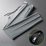 Brand Summer Pants for Men Business Casual Fashion Thin Breathable Men Trousers Mid Straight Solid Color Men Pants