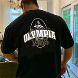 New large-type Men Loose T-shirt cotton Casual Sporting Oversized Tee Shirt Gym Running Streetwear Fitness Sports clothing