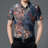 Men's Fashion Summer Shirt Short Sleeve Hawaiian Beach Casual Floral Shirts For Man Personalized Holiday NightClub Blouse